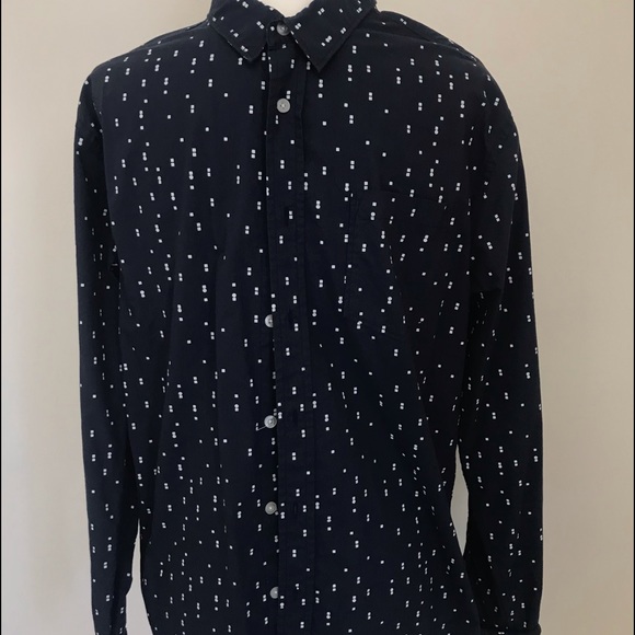 Navy Blue Pattern Ling Sleeve - Picture 2 of 3